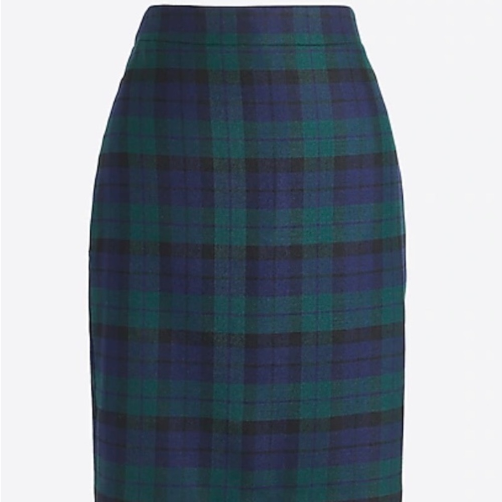 J.CREW Plaid tartan pencil skirt